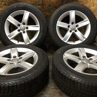 【MICHELIN X-ICE XI3 225/55R16】スタッドレス【audi A4 8K 純正ホイール 16インチ 7J5HPCD112+46】バリ溝　(MTN24) クレジットカード QR決済可能