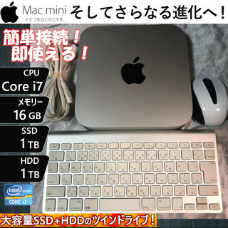 【本日お届けします】超カスタム Mac mini【大容量SSD+...