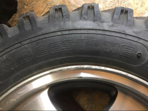 タイヤホイールセット 2本 DEESTONE EXTRA TRACTION 6.00-16 95L 6P.R  