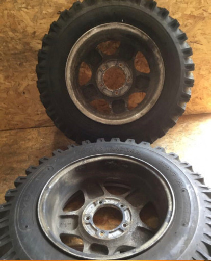 タイヤホイールセット 2本 DEESTONE EXTRA TRACTION 6.00-16 95L 6P.R  