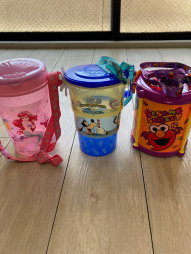 ポップコーンバケツ3個セットディズニーシーミッキーアリエルusj エルモ Rasras 三国ケ丘の生活雑貨の中古あげます 譲ります ジモティーで不用品の処分