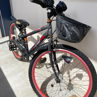 子ども用自転車　26インチ　アサップ　赤黒