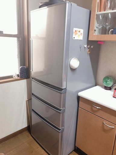 AQUA製 冷凍冷蔵庫(355L/左開きタイプ/2017年製/ミスティックシルバー)