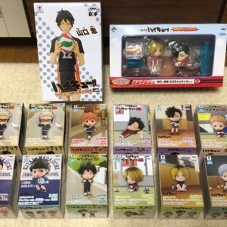 ハイキュー!! １〜22巻＋タオルハンカチ＋新品未開封フィギュア＋カード46枚