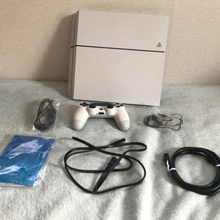 中古】PS4本体 (CUH-1200A) Glacier White 500GB & カセットセット