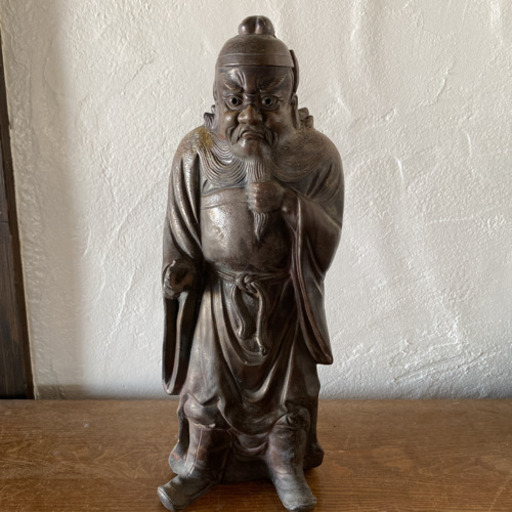 流行に 骨董品 中国美術 中国古玩 人物像 鐘馗 縁起物 古美術 置物