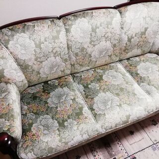 カリモク　ソファ・3人掛け　金華山張　長椅子UK2603GR 