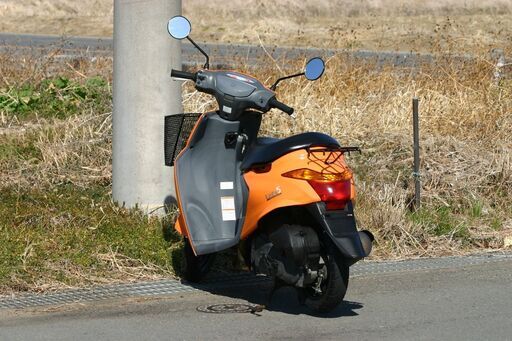 自賠責保険付-埼玉発304】SUZUKI レッツ5 ネーブルオレンジ134Km