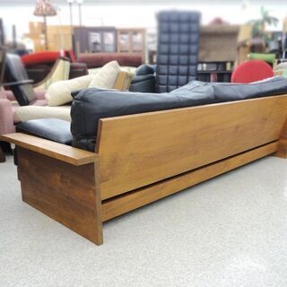 【売約済】MASTERWAL/マスターウォール BEAK SOFA/ビーク ソファ 3シーター レザー ウォールナット 3人掛けソファ 幅200cm ☆  札幌市 北区 屯田