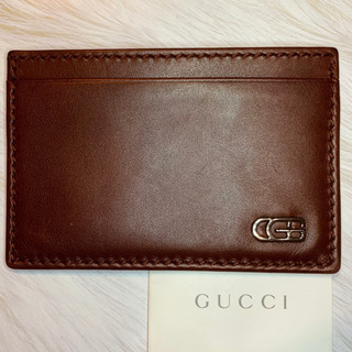 【ネット決済・配送可】［Gucci］ブラウンカードケース