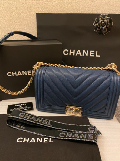 未使用パリ本店購入 CHANEL ハンドバッグ チェーンショルダーバッグ シャネル レアリボン