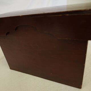 【ネット決済・配送可】茶箱　古い木箱 書類箱　小物入れ　文箱 時代物