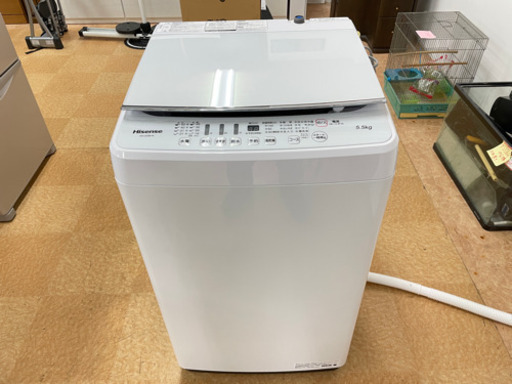 【極美品！】ハイセンス 洗濯機 2020年 5.5kg HW-G55B