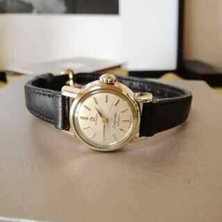 洒 非常に稀少美品。OMEGA レディマティック自動巻き TURLERダブル