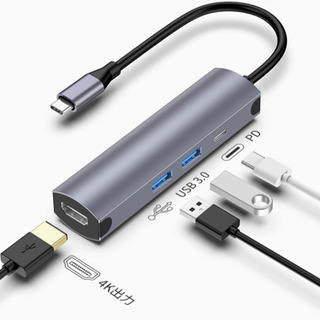 【新品】4in1 mac USB C ハブ 4K USB3.0ポート