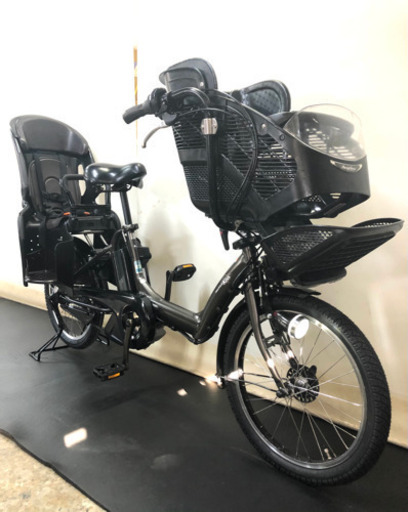 関東全域送料無料　保証付き　ヤマハ　パスキッスミニ　ガンメタ　20インチ 3人乗り 8.7ah デジタル　電動自転車