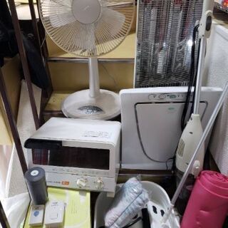 中古家電一式　扇風機　カーボンヒーター　空気清浄機など