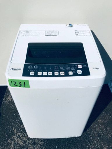 ✨2019年製✨1231番 Hisense✨全自動電気洗濯機✨HW-T55C‼️