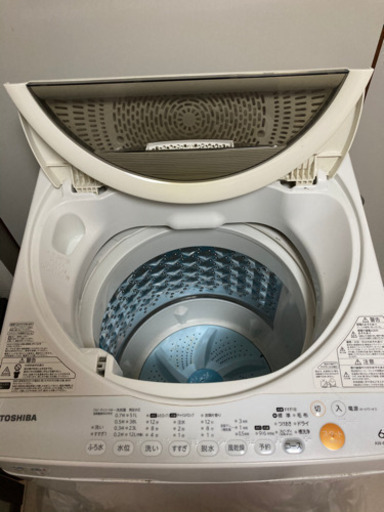 TOSHIBA 東芝 洗濯機 6kg 2013年製