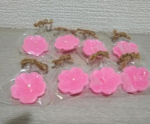 桜の花びら形のキャンドル Aiko 御嶽山の生活雑貨の中古あげます 譲ります ジモティーで不用品の処分