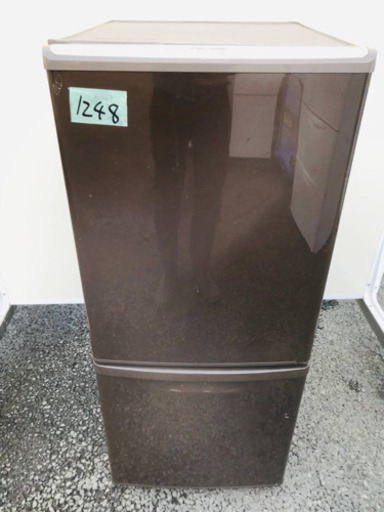 1248番 Panasonic✨ノンフロン冷凍冷蔵庫✨NR-B143W-T‼️