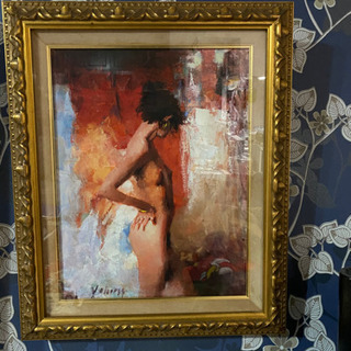 油絵　　海外で買いました。