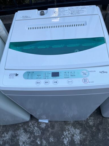 都内近郊無料で配送、設置いたします　即日可　2016年製　洗濯機　YAMADA　YWM-T45G1　4.5キロ　YD02