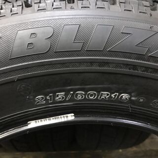 BS BLIZZAK VRX 215/60R16 16インチ スタッドレス 4本 2018～19年製 ザ・ビートル audi Q2 CX-3 オデッセイ等　(MTK47) クレジットカード QR決済可能