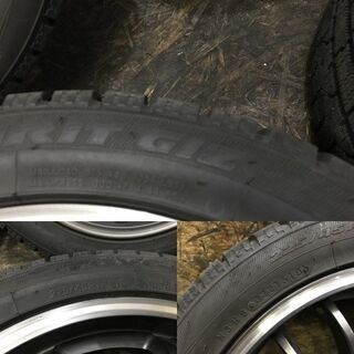 【TOYO GARIT GIZ 225/45R17】スタッドレス【RAZE マルチホイール 17インチ 7J5HPCD108/114.3+42】2018年製 バリ溝　(VTL347) クレジットカード QR決済可能