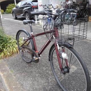 中古自転車1369 700×35C 7段ギヤ LEDオートライト アルミ