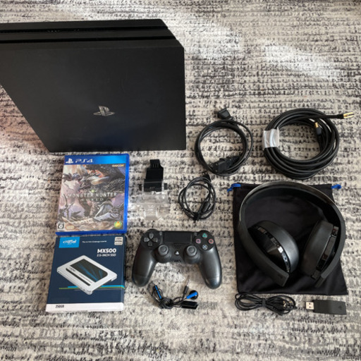PS4Pro SSD換装済　ヘッドホンセット