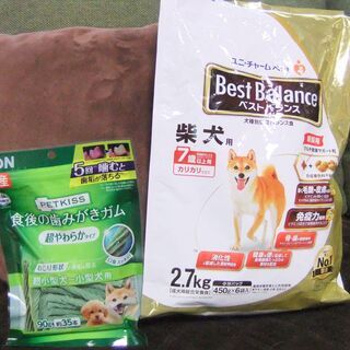 【ペット食】ベストバランス柴犬７歳以上用＆歯磨きガム