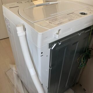 [2020年製]SHARP洗濯機(5.5kg ステンレス槽 ホワイト系 ES-GE5D-W)<インバーター非搭載>