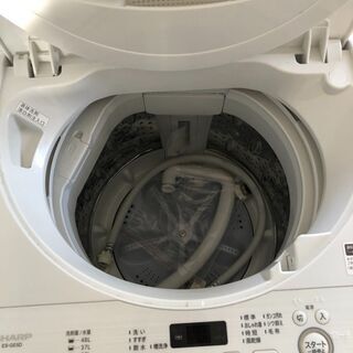 [2020年製]SHARP洗濯機(5.5kg ステンレス槽 ホワイト系 ES-GE5D-W)<インバーター非搭載>