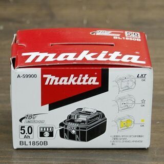 札幌 新品未使用品 makita/マキタ 純正 リチウムイオンバッテリ BL1850B 18V 5.0Ah 4段階残容量表示 自己故障診断機能付 充電池 雪マーク