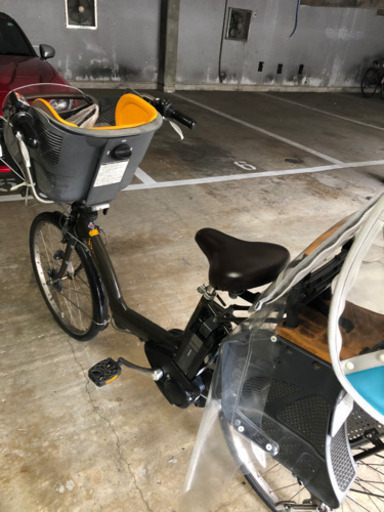 【値下げしました】★★★電動自転車・カゴ付き・子供乗せ付き・レインカバー付き★★★