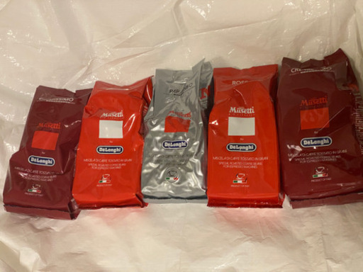 デロンギ コーヒー豆250g 五袋