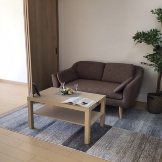 リビング３点セットA　ソファ・コーヒーテーブル・ラグマット
