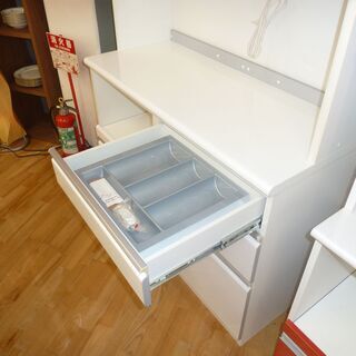 k166☆デザイン食器棚・レンジボード☆丸仙工業☆幅1150㎜☆近隣配達、設置可能