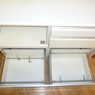 k166☆デザイン食器棚・レンジボード☆丸仙工業☆幅1150㎜☆近隣配達、設置可能