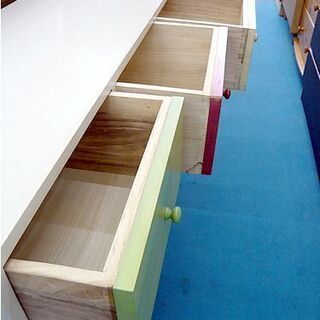 収納家具 札幌 タンス 幅120×奥行42×高さ73㎝ カラフルチェスト 北欧風 