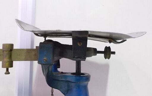 ◇さおはかり 青 幅47cm TANAKA 田中衡機 平皿 上皿 天秤量り 昭和