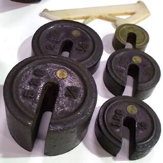 ◇さおはかり 青 幅47cm TANAKA 田中衡機 平皿 上皿 天秤量り 昭和レトロ 錘1.9kg 計り はかり スケール 札幌市東区 新道東店