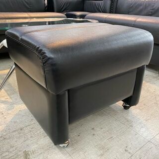 【清掃＆メンテナンス済】コーナーソファ　合皮ソファ　スツール　オットマン　