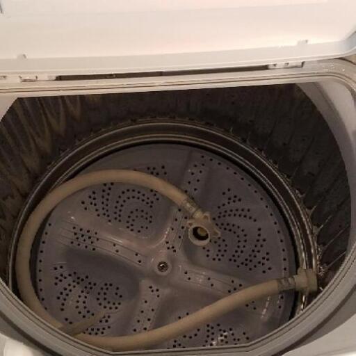 【極美品】SHARP タテ型洗濯乾燥機 5.5/3.5キロ ステンレス穴なし槽 ES-TX5C-S 2018年製
