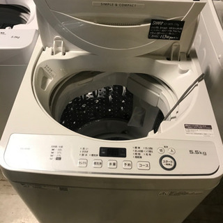 JH01648 SHARP洗濯機　ES-GE5D 5.5Kg 20年製