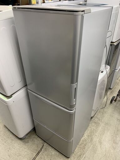 シャープ 大型 冷蔵庫 幅60cm 350L 2019年製 3ドア SJ-W351E シルバー