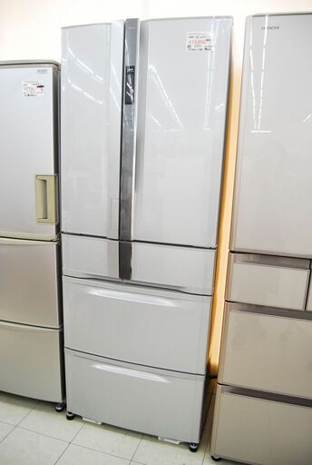 4689 TOSHIBA 東芝 ノンフロン6ドア冷凍冷蔵庫 GR-W42FS(ST) 422L 2006年製 愛知県岡崎市 直接引取可