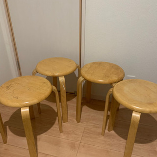 ニトリ木製の椅子4点セット