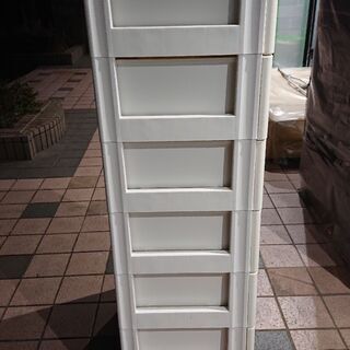 配送可】アイリスオーヤマ ウッドトップチェスト 7段 HG-727 中古品